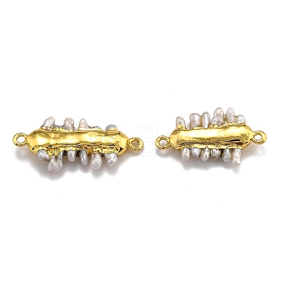 Natural Pearl Links connectors PEAR-F011-40G-1