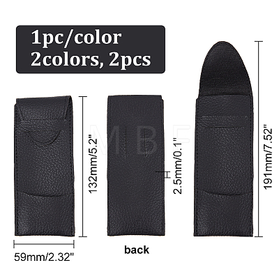 2Pcs 2 Colors PU Leather Darts Sheath FIND-CA0006-64-1