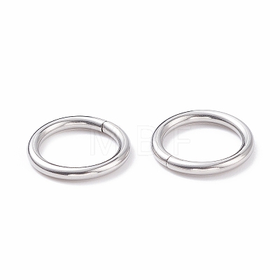 Non-Tarnish 304 Stainless Steel Closed Jump Rings X-STAS-F174-16P-1