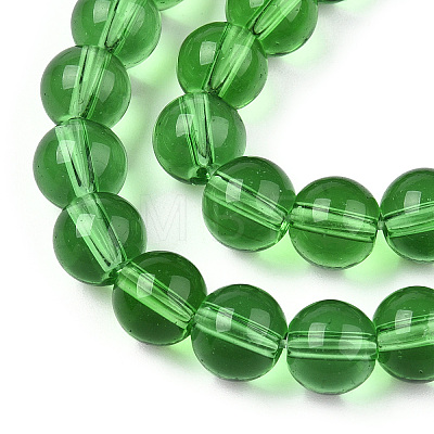 Transparent Glass Beads Strands GLAA-T032-T8mm-07-1