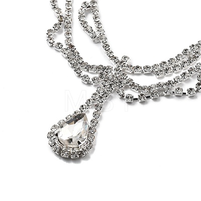 Alloy Rhinestone Hair Chain LS-OHAR-M044-02C-S-1
