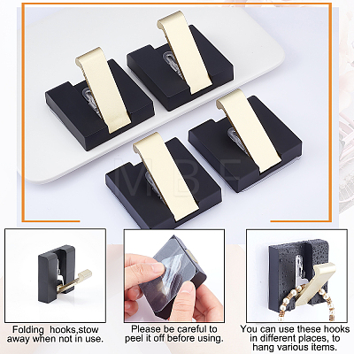 Plastic Heavy Duty Adhesive Hooks FIND-WH0003-42-1
