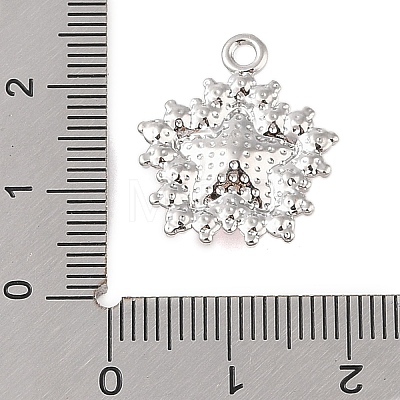 Rack Plating Alloy with Rhinestone Pendants FIND-B037-03P-03-1