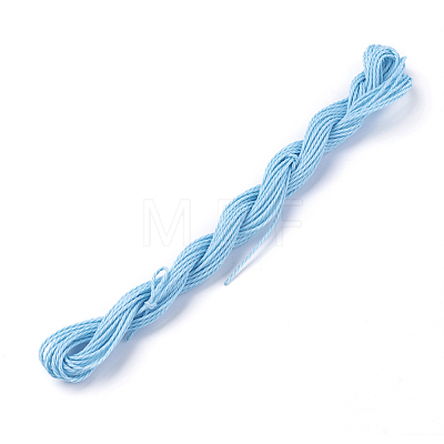 Round Waxed Polyester Cord YC-WH0005-19-1