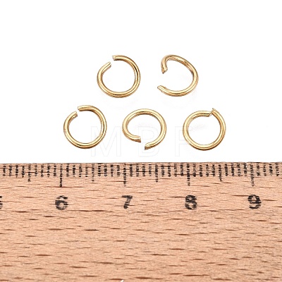 304 Stainless Steel Open Jump Rings STAS-Q113-7x1.0mm-02G-1