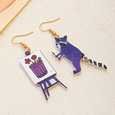 Acrylic Dangle Earrings FS-WG7CC71-01-1
