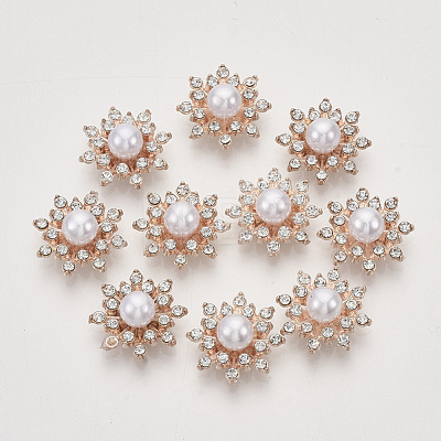 Alloy Rhinestone Cabochons X-PALLOY-T066-16KC-1