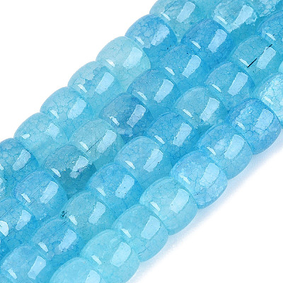 Ombre Effect Dyed Glass Beads Strands GLAA-Q106-05B-A05-1