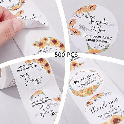 Thank You for Supporting My Small Business Theme Coated Paper Card DIY-SZ0003-48-1