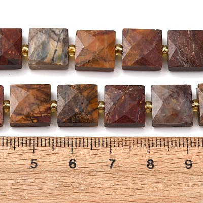 Natural Polychrome Jasper/Picasso Stone/Picasso Jasper Beads Strands G-F839-A30-01-1