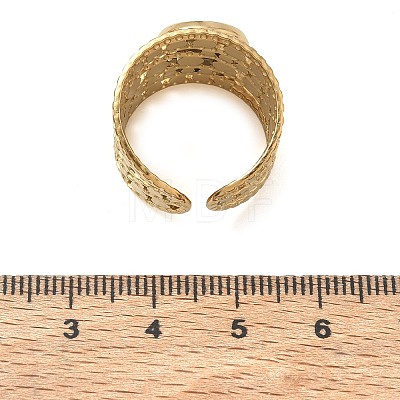 304 Stainless Steel Cuff Ring Components SA-CBA37BC-15B-G-1
