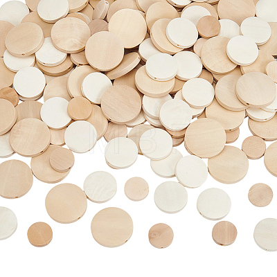 180Pcs 3 Styles Wooden Beads WOOD-SP0002-04-1