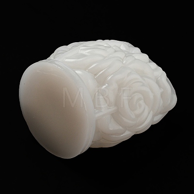 Valentine's Day 3D Rose Pillar DIY Candle Silicone Molds DIY-K064-03A-1