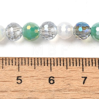 Electroplate Glass Beads Strands EGLA-C007-01D-1