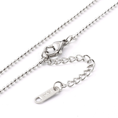 304 Stainless Steel Ball Chain Necklaces NJEW-JN03565-1