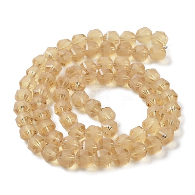 Electroplate Transparent Glass Beads Strands EGLA-I018-FA03-1