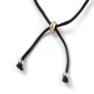 Adjustable Polyester Cord Slider Bracelets BJEW-H540-A08-G-1