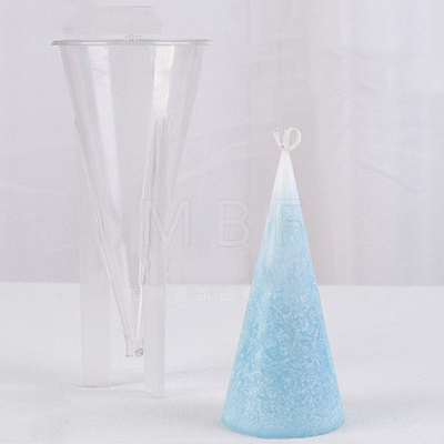 DIY Plastic Cone Candle Molds CAND-PW0001-018-1