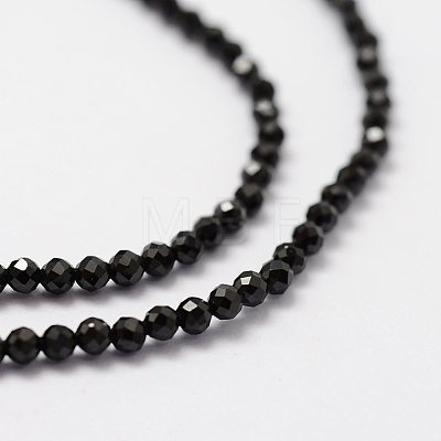 Natural Black Spinel Beads Strands LS-G-K185-09-1