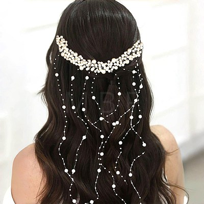 Wedding Bridal Plastic Pearl Hair Combs PW-WGCEB43-01-1