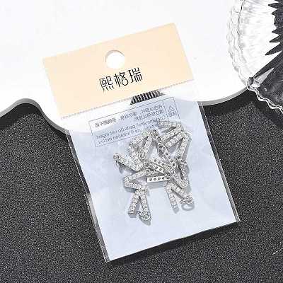 SHEGRACE Brass Micro Pave Clear Cubic Zirconia Pendants XGRQ29717-394P-V-1