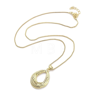 Brass Pendants Necklace NJEW-B101-02G-03-1