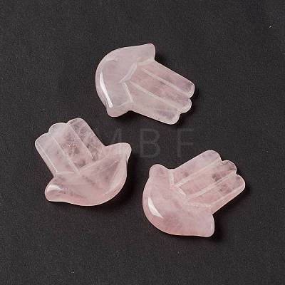 Natural Rose Quartz Cabochons G-E579-04J-1