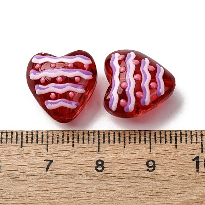Glass Enamel Beads GLAA-Q125-01D-1