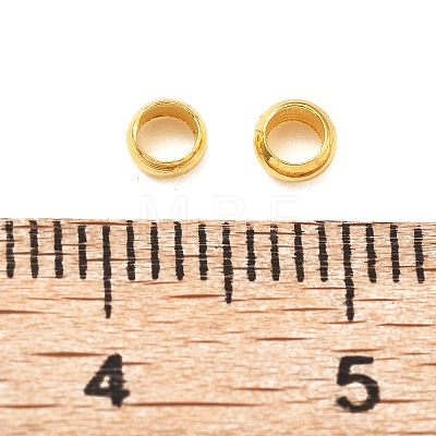 Brass Crimp Beads KK-S509-01G-05-1