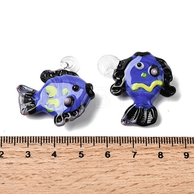 Handmade Lampwork Pendants LAMP-B035-01B-13-1