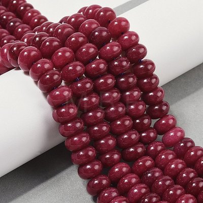 Dyed Natural White Jade Beads Strands G-G107-A11-01-1