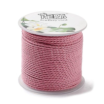 20M Polyester Braided Cord for Jewelry Making OCOR-G015-04A-01-1