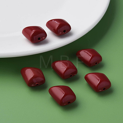 Opaque Acrylic Beads MACR-S373-15A-A01-1
