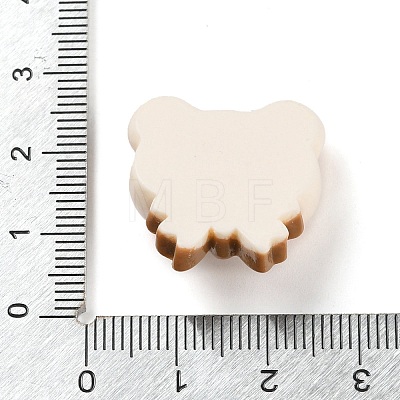 Bear Bread Opaque Resin Decoden Cabochons CRES-Q220-05A-1