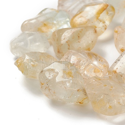 Natural White Topaz Beads Strands G-C027-01-1