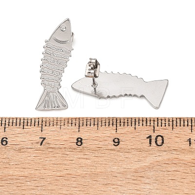 304 Stainless Steel Stud Earrings for Women EJEW-F410-01P-1