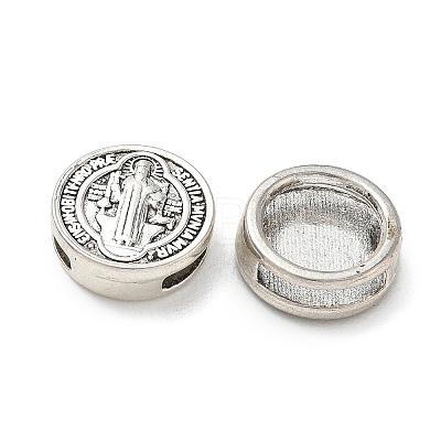 Religion Alloy Slide Charms FIND-E051-05AS-1