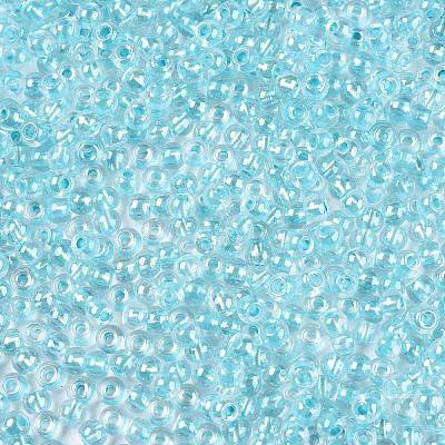 6/0 Transparent Inside Colours Glass Seed Round Beads SEED-N006-004B-1