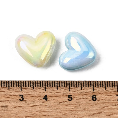 UV Plating Opaque Acrylic Beads OACR-Z040-01B-1