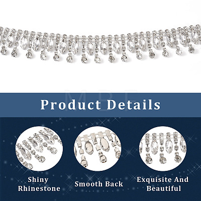 Iron Crystal Rhinestone Cup Chain CH-CW0001-02-1