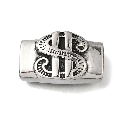 304 Stainless Steel Slide Charms STAS-F356-01AS-1