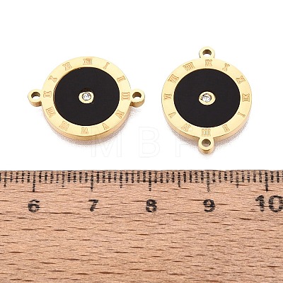 304 Stainless Steel Enamel Connector Charms STAS-Q111-09G-1