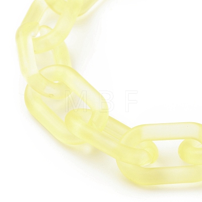 Transparent Acrylic Cable Chain Wristlet Straps HJEW-JM00665-01-1