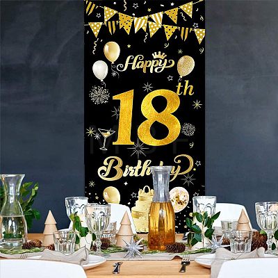 Polyester Hanging Banner Sign AJEW-WH0190-035-1