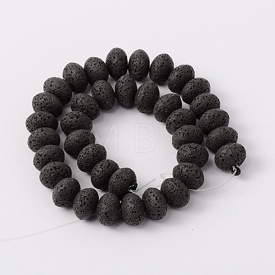 Synthetic Lava Rock Bead Strands G-N0092-18-1
