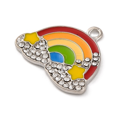 Alloy Enamel Pendants ENAM-M009-01A-P-1