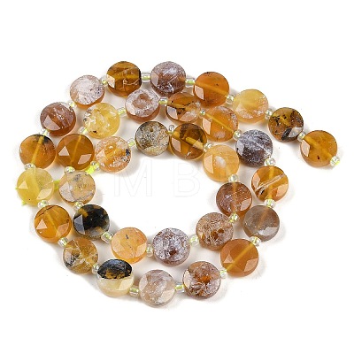 Natural Yellow Opal Beads Strands G-C116-A82-01-1