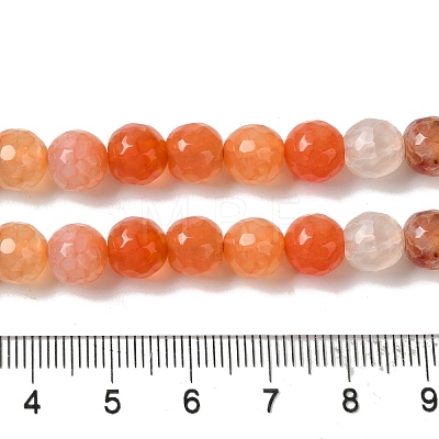 Dyed & Heated Natural Dragon Veins Agate Beads Strands G-P539-A01-15-1