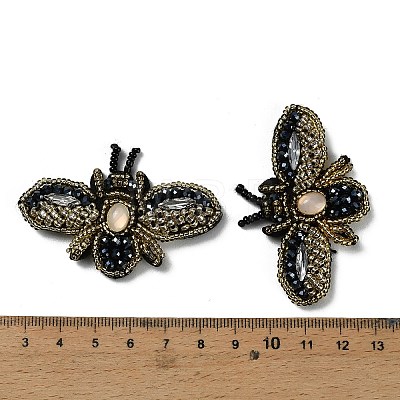 Bee Shape Felt Sew on Ornament Accessories PATC-XCP0001-04-1
