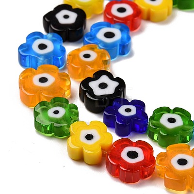 Handmade Millefiori Glass Bead Strands LAMP-J035-12mm-41-1